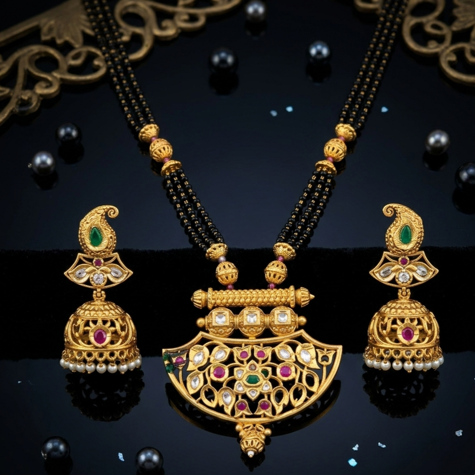 Rajvadi Short mangalsutra