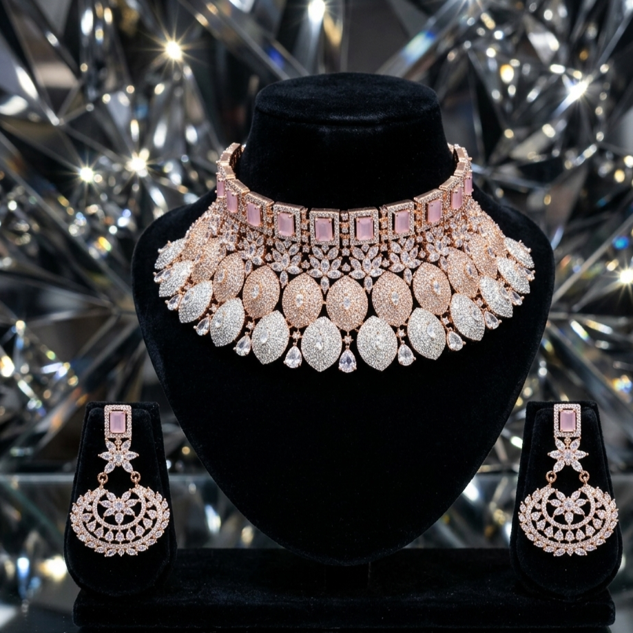 Rosegold  Choker Necklace